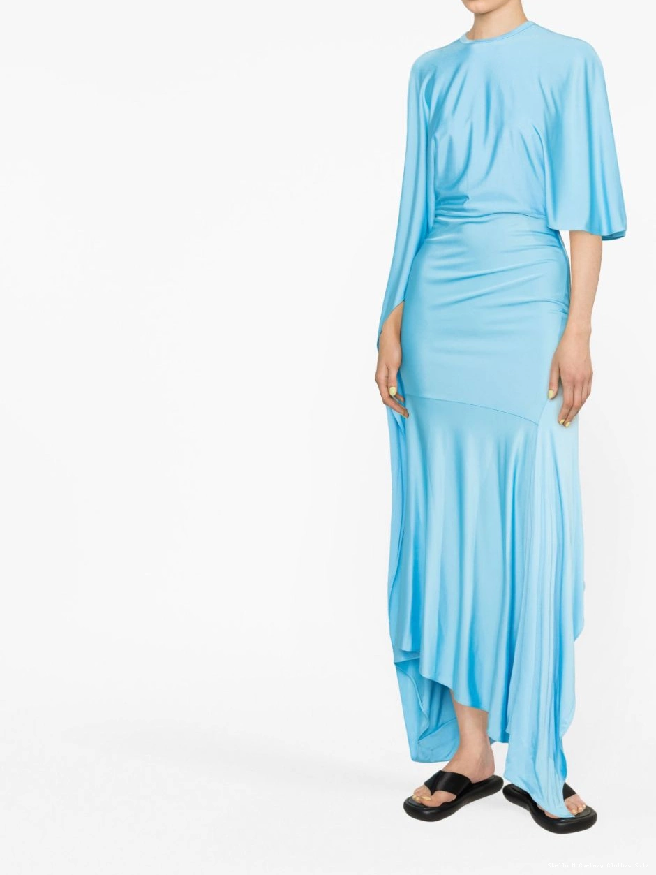 Affordable Women dress cape-sleeve asymmetric maxi Stella McCartney 0721